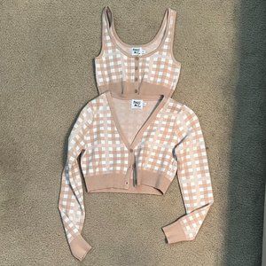 Princess Polly Jacinta Cropped Sweater Beige